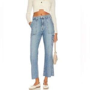Hudson Utility Faye High Rise Utility Crop Cargo Bootcut Celestial Jeans Size 26